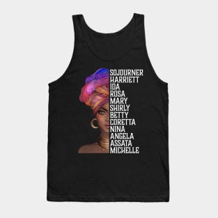 Powerful Black Women Who Inspire, Black History, African American Tank Top